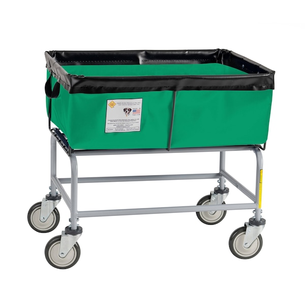 Elevated Basket Truck, Vinyl, 3 Bushel, Forest green
